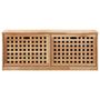 Voir la diapositive 3 : VIDAXL Banc de rangement de chaussures 94x20x38cm Bois massif de noyer