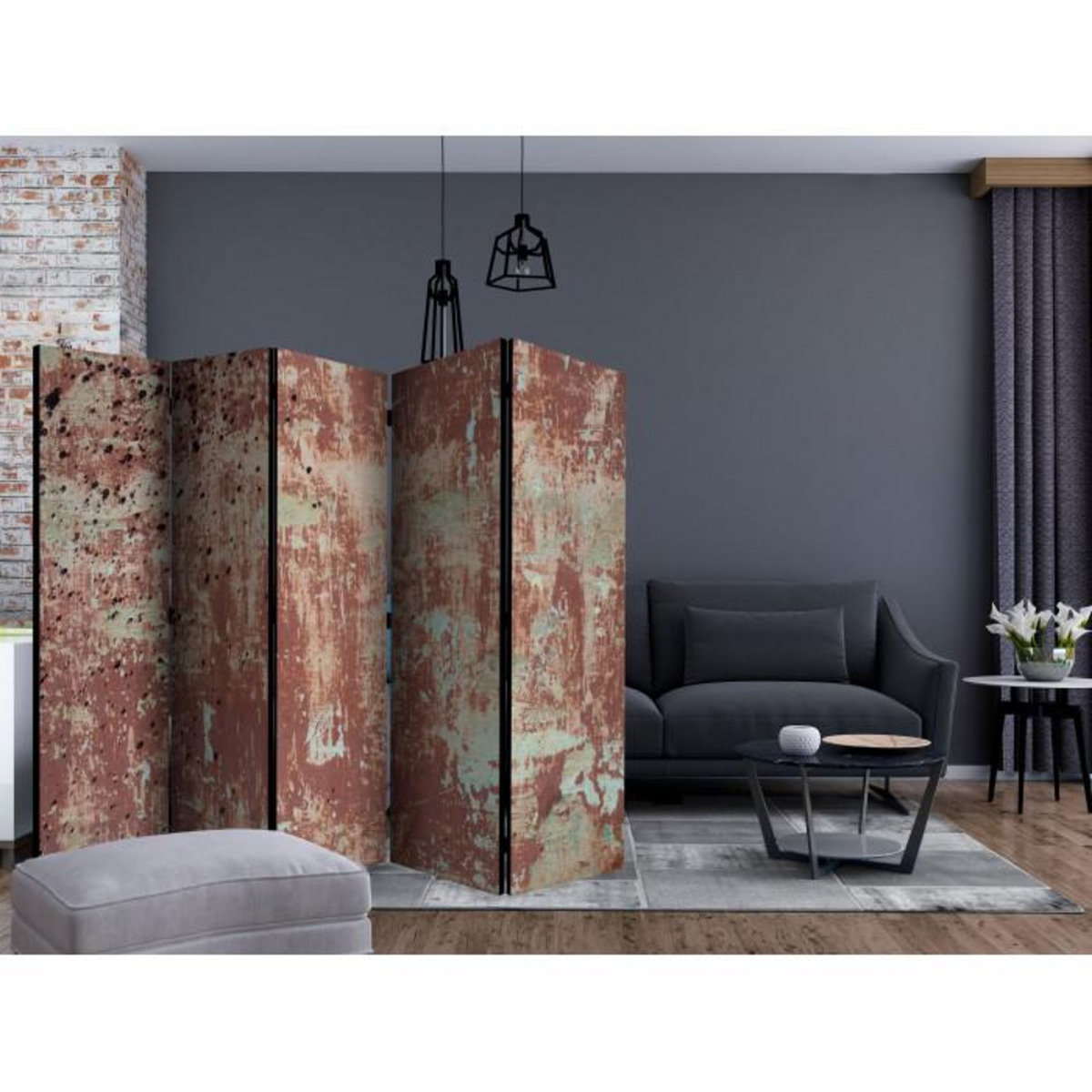 Paris Prix Paravent 5 Volets  Street Rain  172x225cm