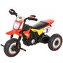 HOMCOM Tricycle enfants moto cross effets musicaux et lumineux coffre rangement