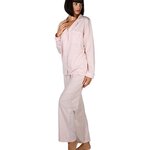 Sensei Maison Pyjama uni chambray femme MILA. Coloris disponibles : Gris, Rose
