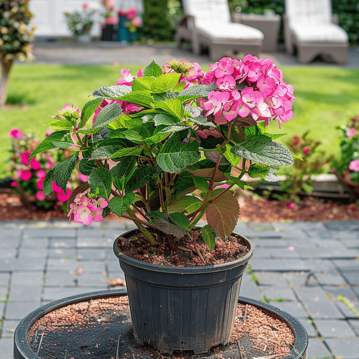 PLANT IN A BOX Hortensia - Set de 2 - Hydrangea 'Dare Devil' - Hauteur 25-40cm - ⌀19cm