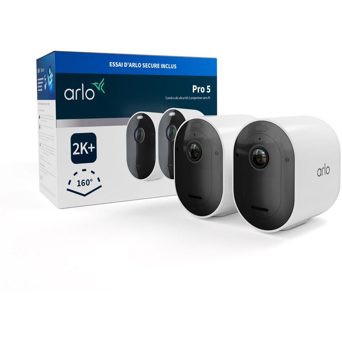 ARLO Caméra de surveillance 2 caméras Pro 5 2K+ Spotlight