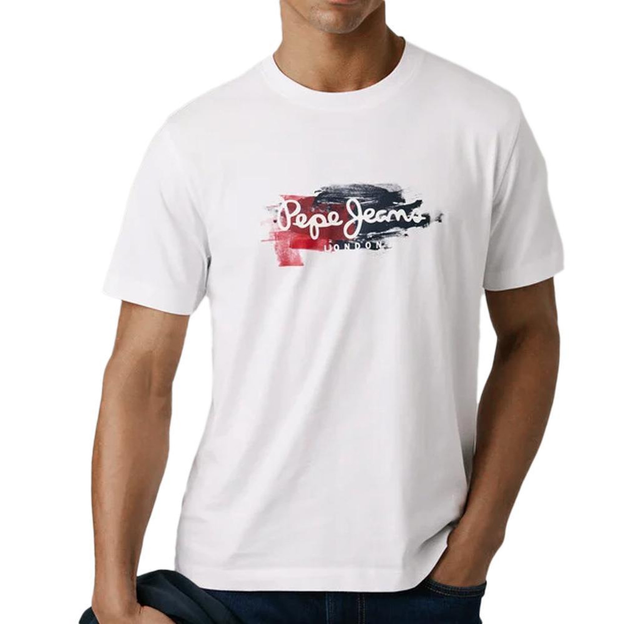 Voir la diapositive 1 : Pepe Jeans T-Shirt Blanc Homme Pepe jeans Trey
