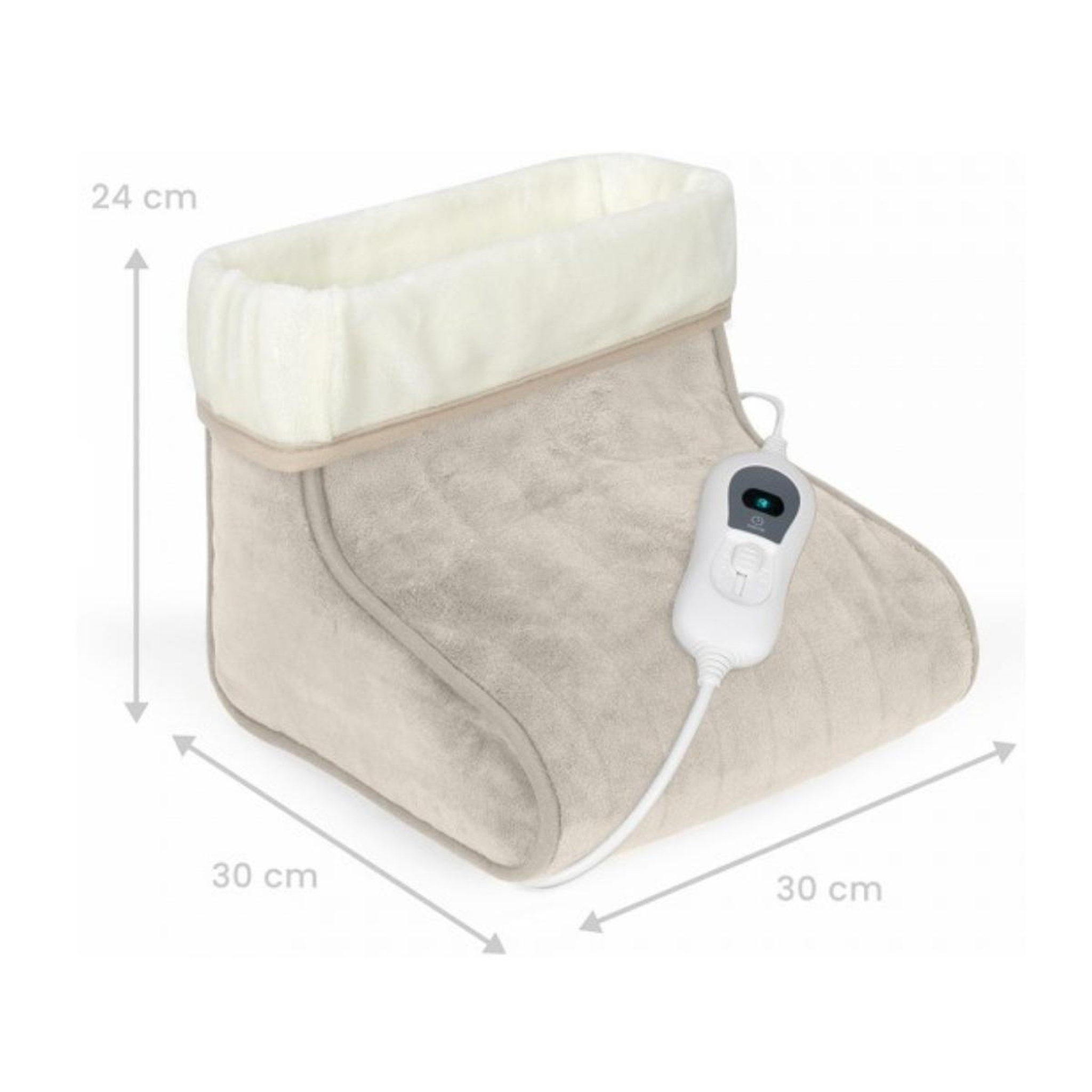 Voir la diapositive 4 : LIVOO Chauffe pieds 100w gris - dos220c