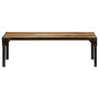 Voir la diapositive 2 : VIDAXL Table basse Bois massif de manguier brut et acier 110 cm