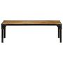 Voir la diapositive 2 : VIDAXL Table basse Bois massif de manguier brut et acier 110 cm