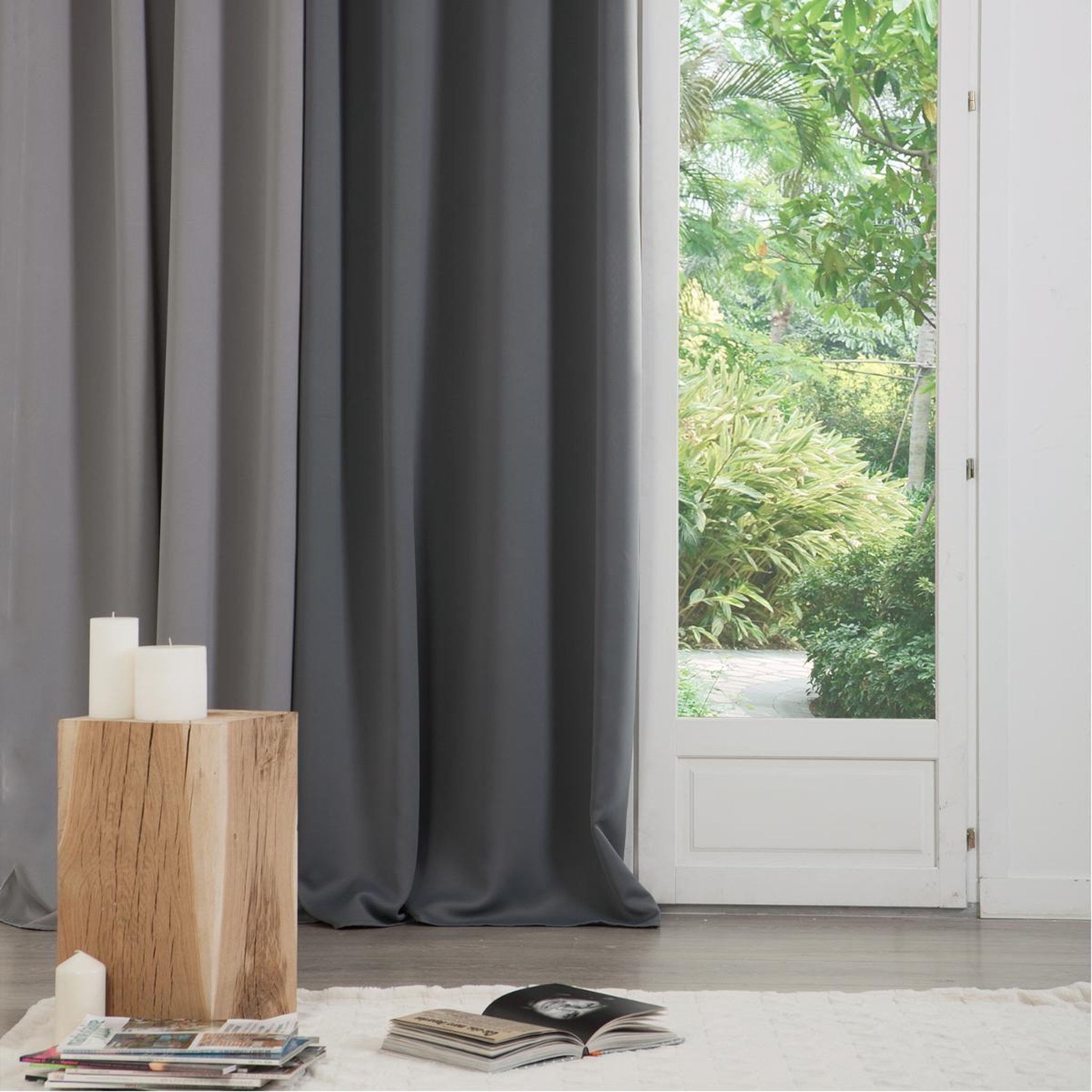 Voir la diapositive 5 : ATMOSPHERA Rideau occultant  topa  140x260cm gris