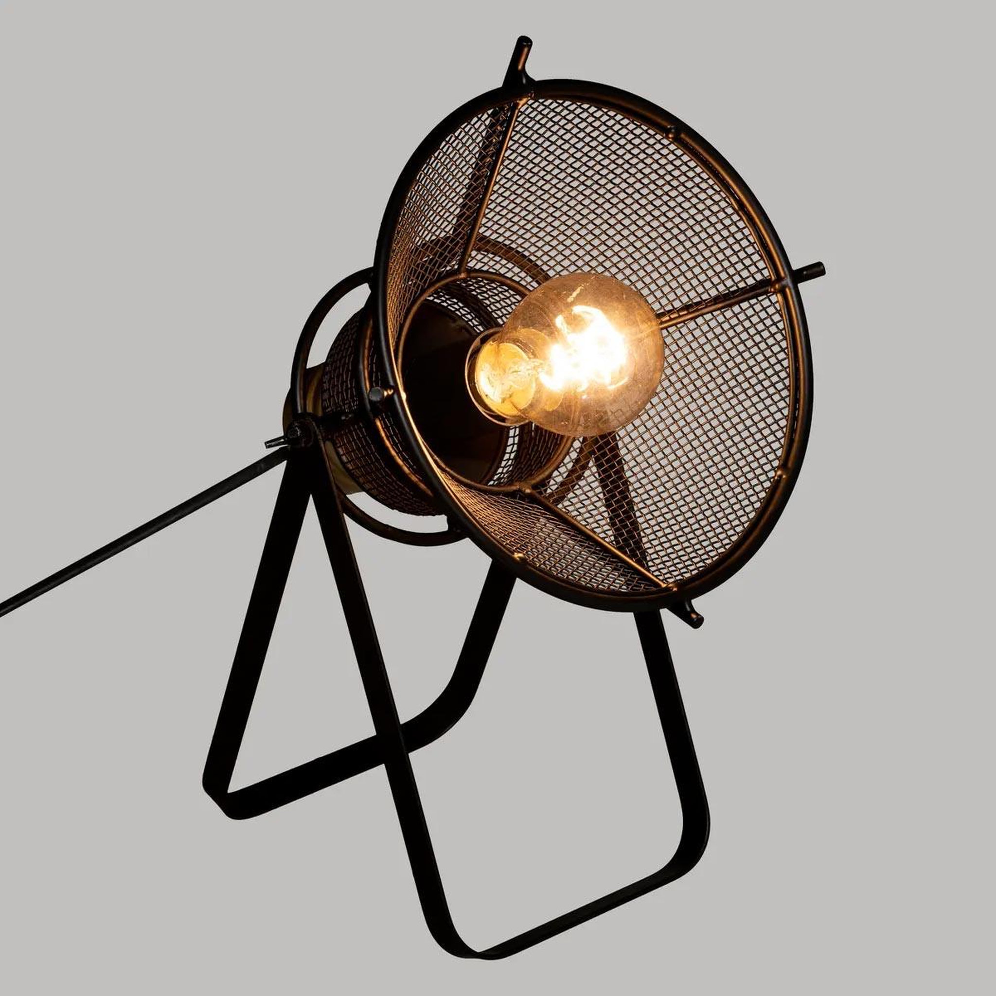 Voir la diapositive 2 : ATMOSPHERA Lampe à poser design  rodo  31cm noir & or