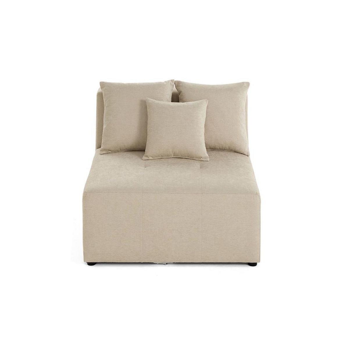 LISA DESIGN Amalfi - module d'assise sans accoudoirs - 1 place - en tissu