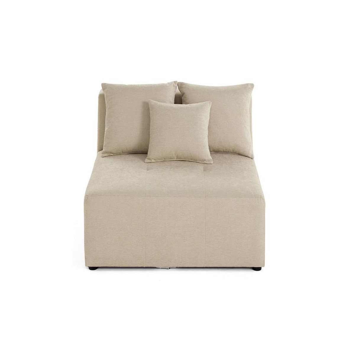 LISA DESIGN Amalfi - module d'assise sans accoudoirs - 1 place - en tissu