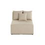 Voir la diapositive 6 : LISA DESIGN Amalfi - module d'assise sans accoudoirs - 1 place - en tissu