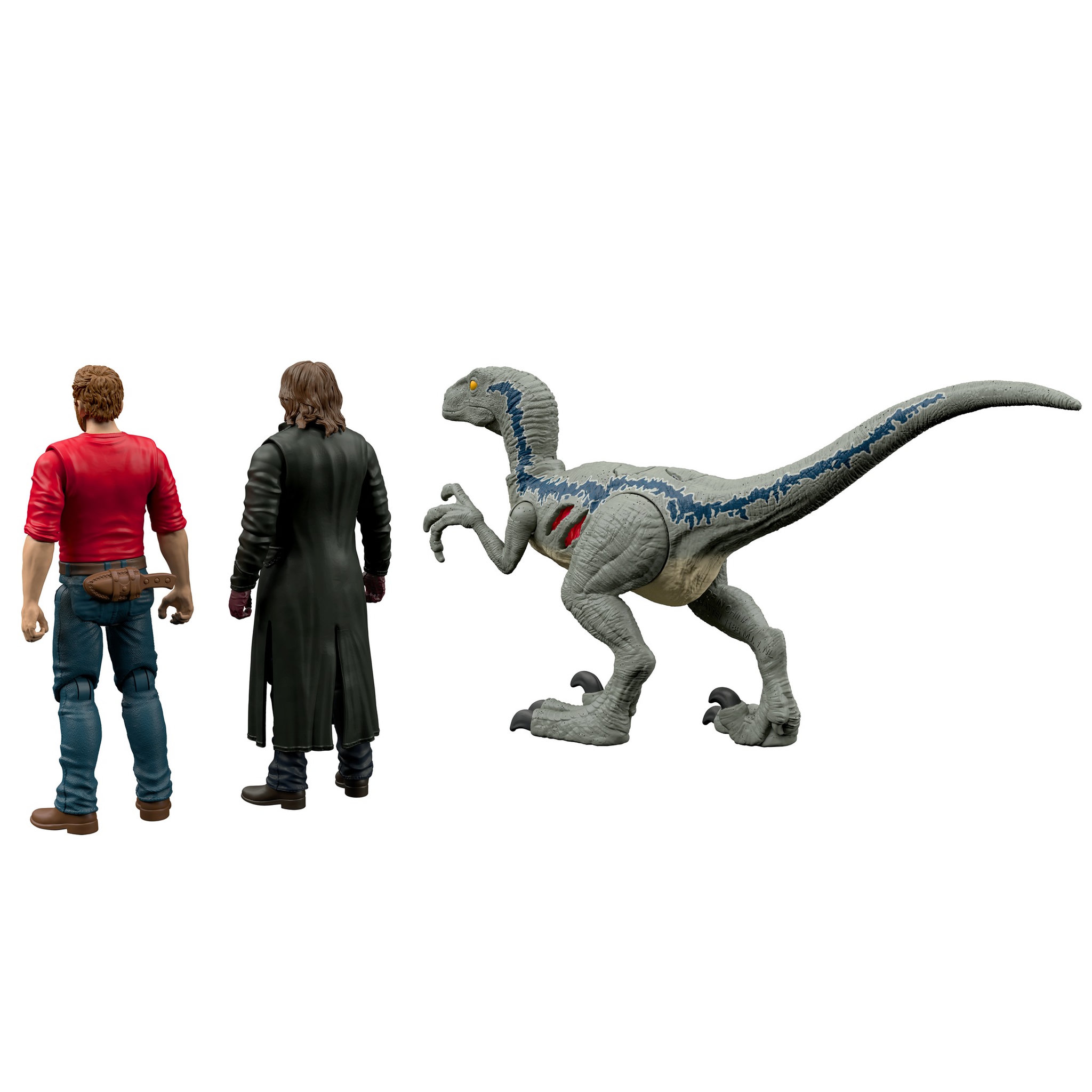 Voir la diapositive 3 : JURASSIC WORLD Jurassic World Dominion Owen et Vélociraptor Blue