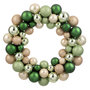 Voir la diapositive 1 : Paris Prix Couronne Boules de Noël  Night  35cm Vert & Écru