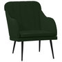 Voir la diapositive 2 : VIDAXL Fauteuil Vert fonce 63x76x80 cm Velours