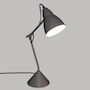 Voir la diapositive 3 : ATMOSPHERA Lampe à Poser Design en Métal  Aude  62cm Gris