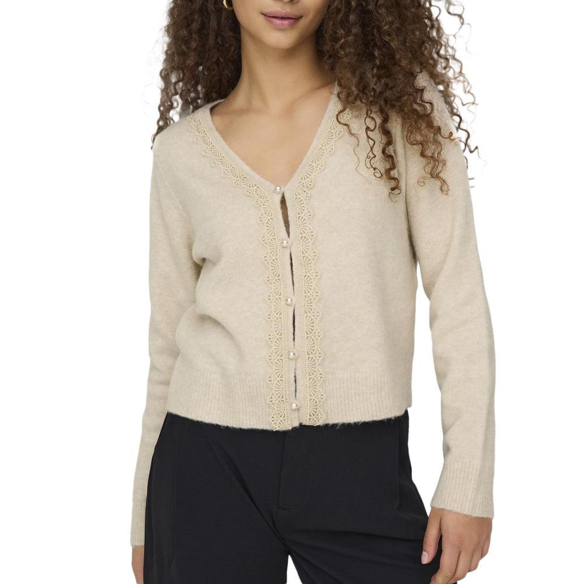 JACQUELINE DE YONG Gilet Beige Femme JDY Francie. Coloris disponibles : Beige
