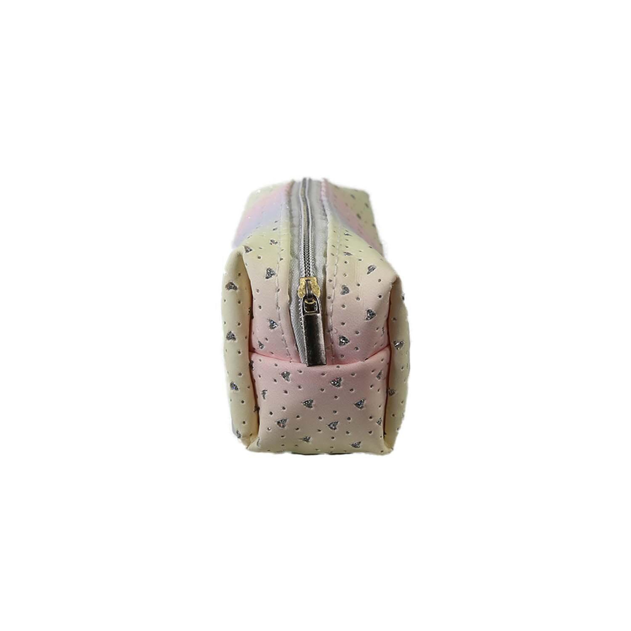Voir la diapositive 3 : Bagtrotter Trousse scolaire rectangulaire brillante - Multicolore - Fille - 1 compartiment