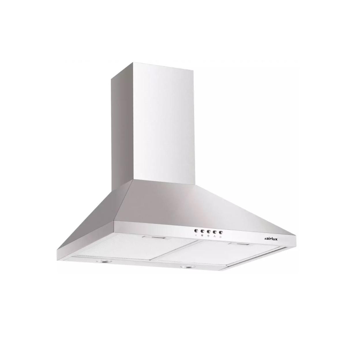 Airlux Hotte décorative murale 498.3m3/h inox - AHP653IX