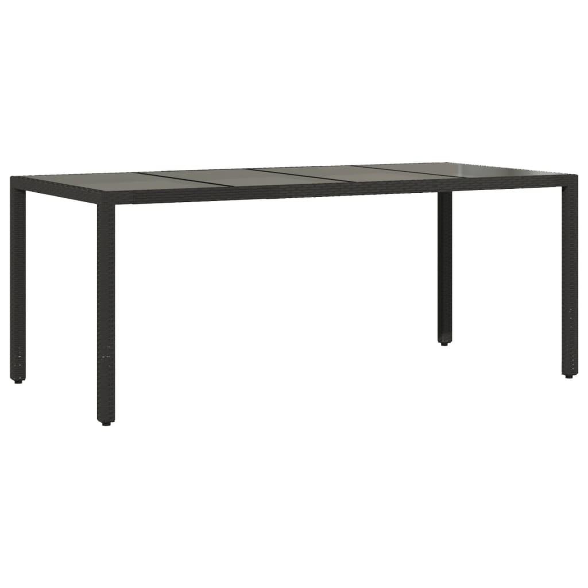 Voir la diapositive 4 : VIDAXL Ensemble a manger de jardin et coussins 7 pcs noir rotin acacia