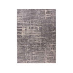 Paris Prix Tapis Tissé Imprimé Abstrait  Jaka  Gris. Coloris disponibles : Gris