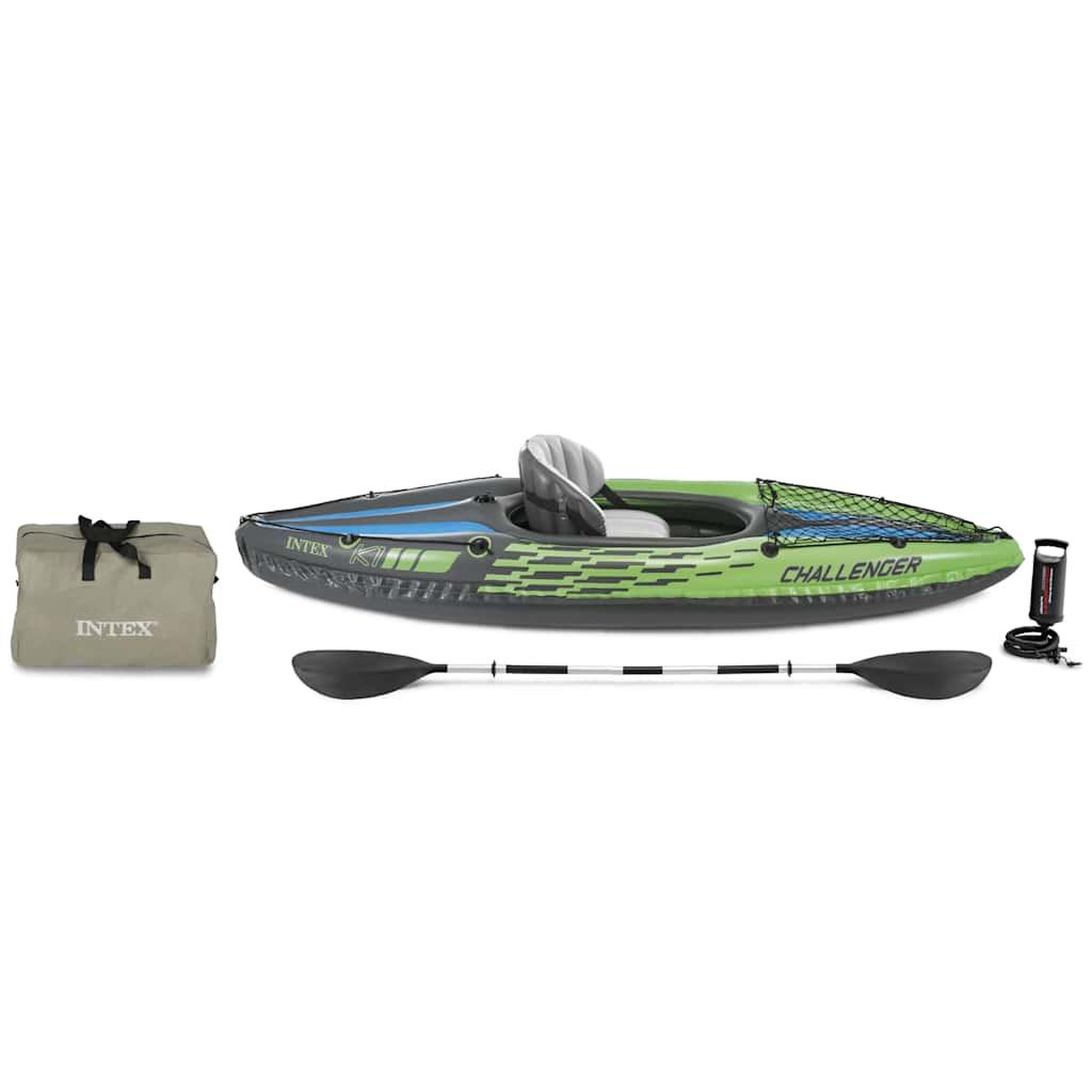 Voir la diapositive 2 : INTEX Intex kayak gonflable challenger k1 274 x 76 x 33 cm 68305np
