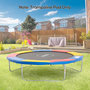 Voir la diapositive 6 : HOMCOM Couvre-ressort trampoline dia. 305 cm PVC PE haute densité rembourrage 15 mm multicolore