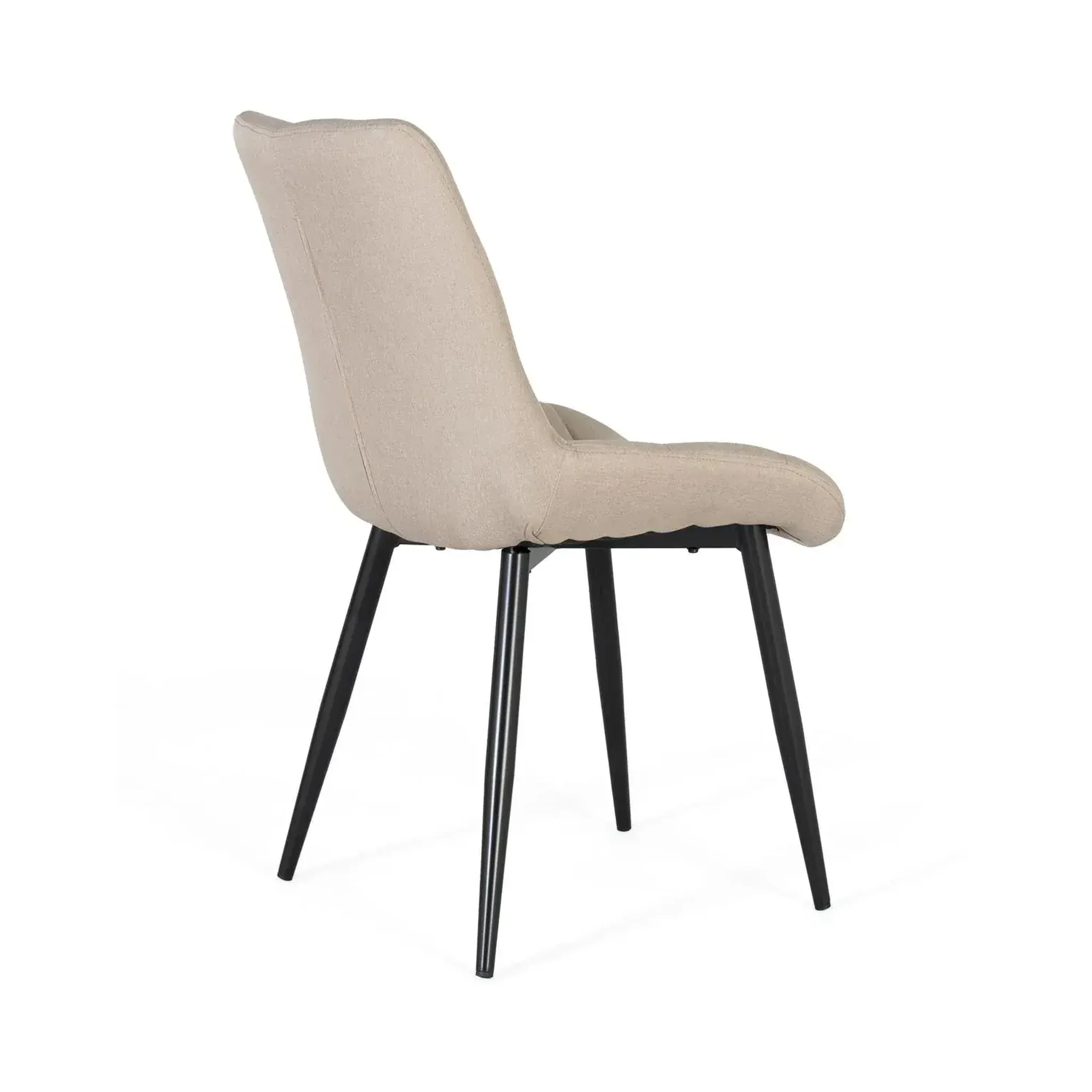 Voir la diapositive 4 : GINER Y COLOMER SL Lot de 2 chaises de tissu 50 cm style contemporain
