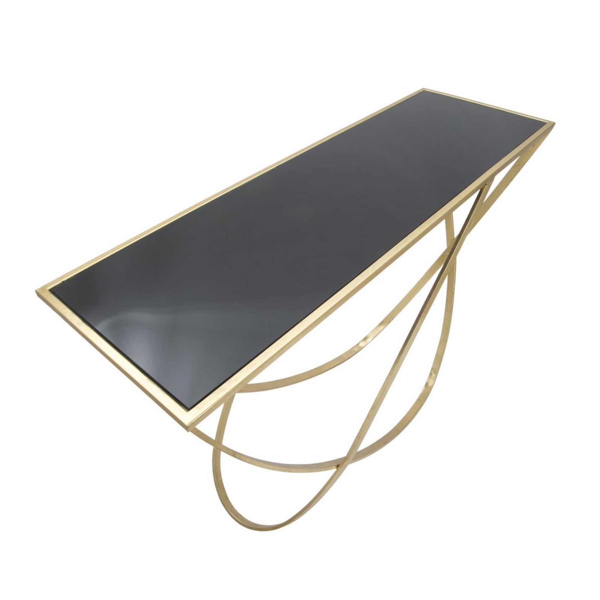 Voir la diapositive 5 : Paris Prix Console design  ring  120cm noir & or