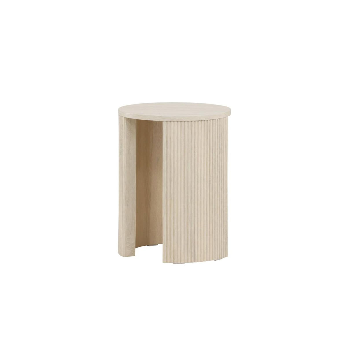 Paris Prix Table d'Appoint Nervurée  Bristol  52cm Naturel