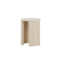 Voir la diapositive 4 : Paris Prix Table d'Appoint Nervurée  Bristol  52cm Naturel
