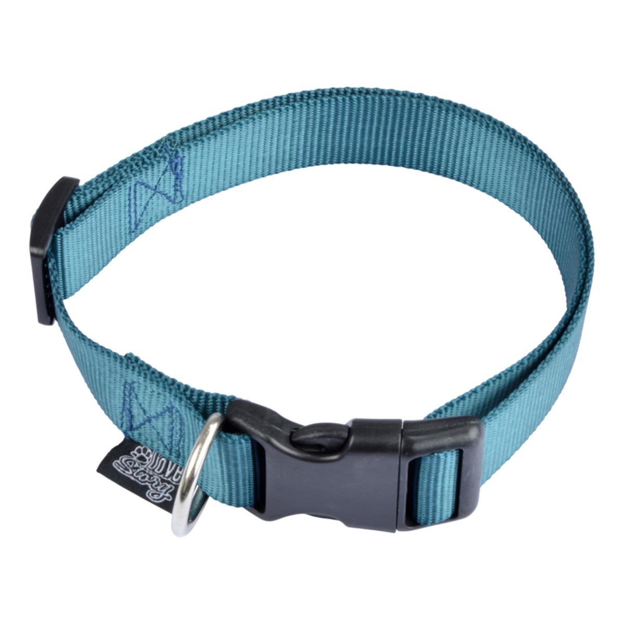 Voir la diapositive 1 : LOVE STORY Collier réglable chien  essentiel  45-65cm émeraude