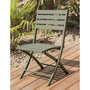 Voir la diapositive 1 : DCB GARDEN Chaise de jardin pliante - Aluminium - Vert kaki - MARIUS