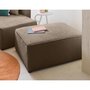 Voir la diapositive 1 : BEST MOBILIER Topaze - pouf - en tissu velours relief