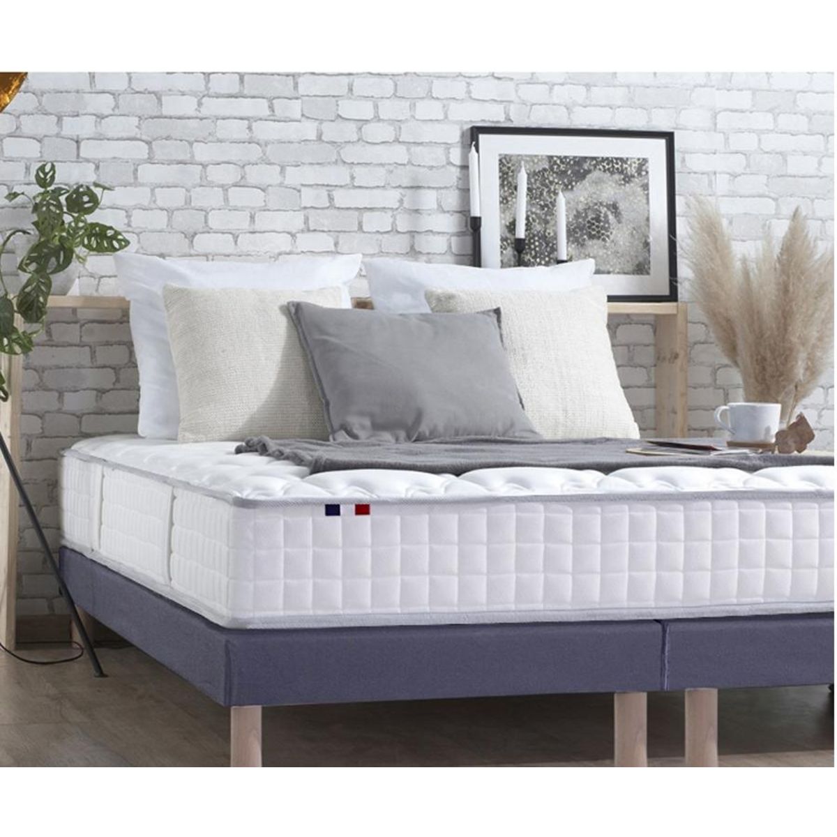 Matelas ressorts ensachés, face été, face hiver 160x200 cm PAUL