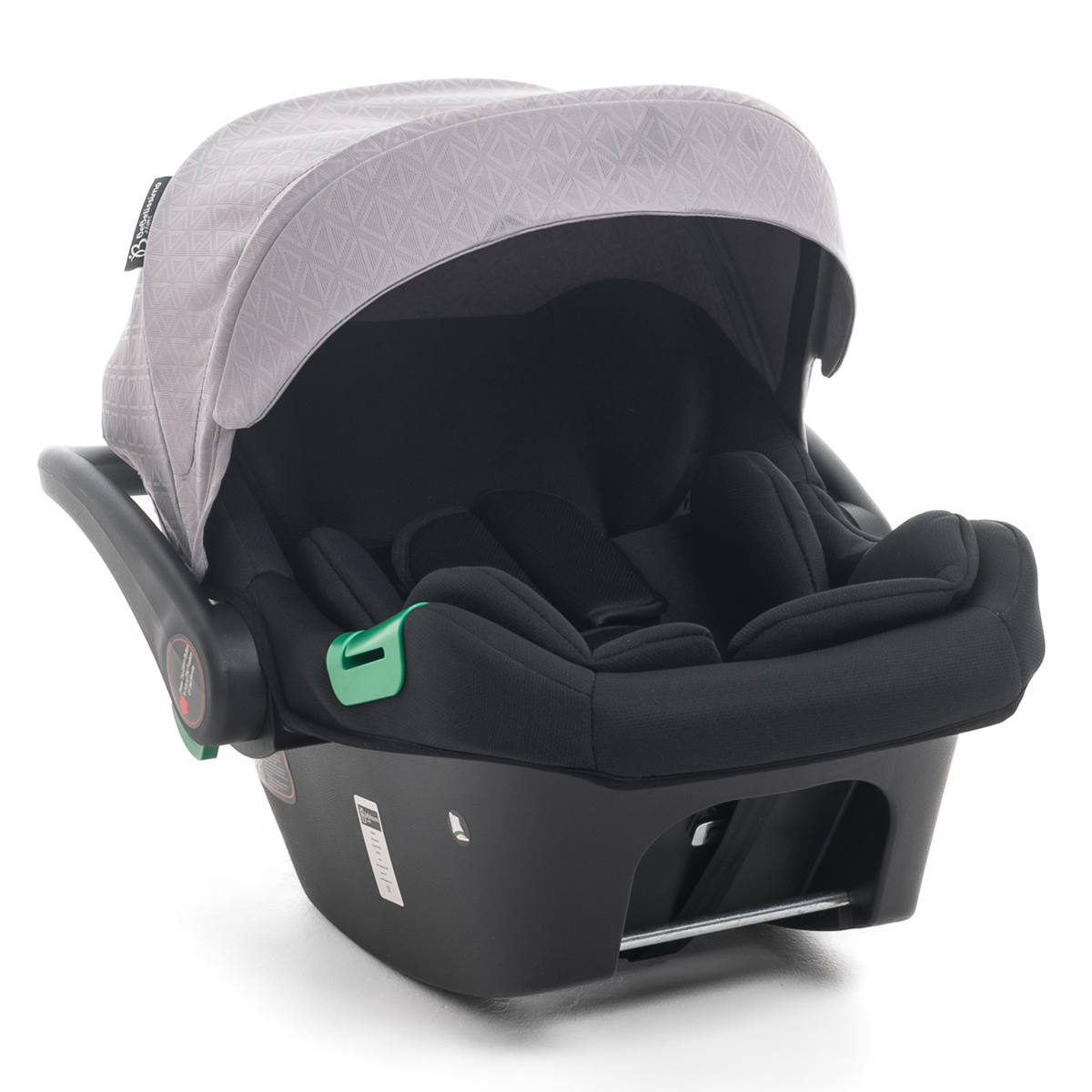 BEBELISSIMO Poussette combinée duo 2 en 1 - siège auto 0+ Lioni – dès la naissance – jusqu'à 22kg - gris