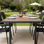 Voir la diapositive 6 : CONCEPT USINE Table de jardin extensible 180 cm en aluminium et bois d'eucalyptus NIDO