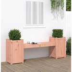 VIDAXL Banc avec jardinieres 180x36x63 cm bois massif de douglas