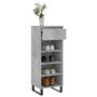 Voir la diapositive 4 : VIDAXL Armoire a chaussures Gris beton 40x36x105 cm Bois d'ingenierie