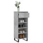 Voir la diapositive 4 : VIDAXL Armoire a chaussures Gris beton 40x36x105 cm Bois d'ingenierie