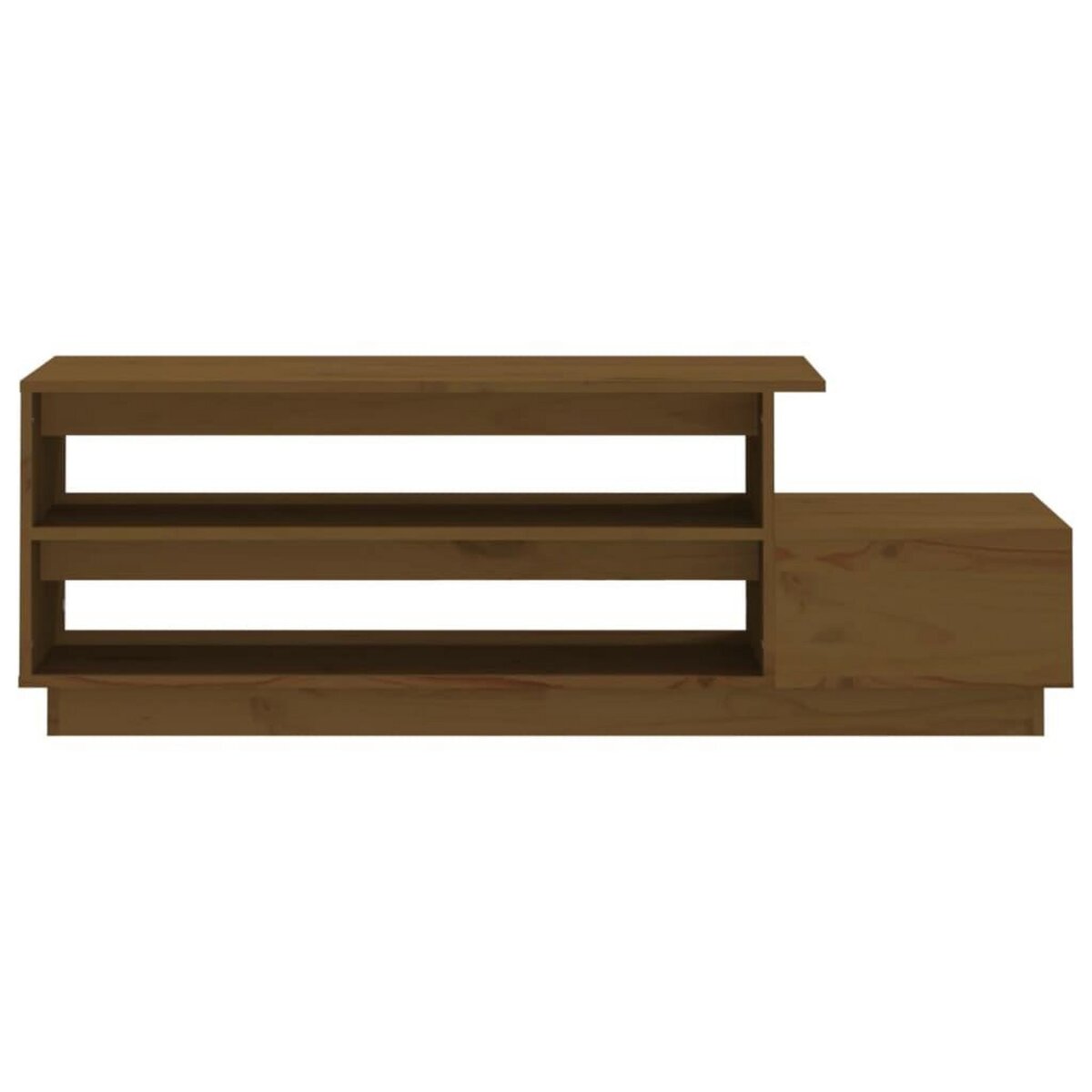 VIDAXL Table basse Marron miel 120x50x40,5 cm Bois massif de pin