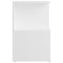 Voir la diapositive 5 : VIDAXL Table de chevet blanc 35x35x55 cm bois ingenierie