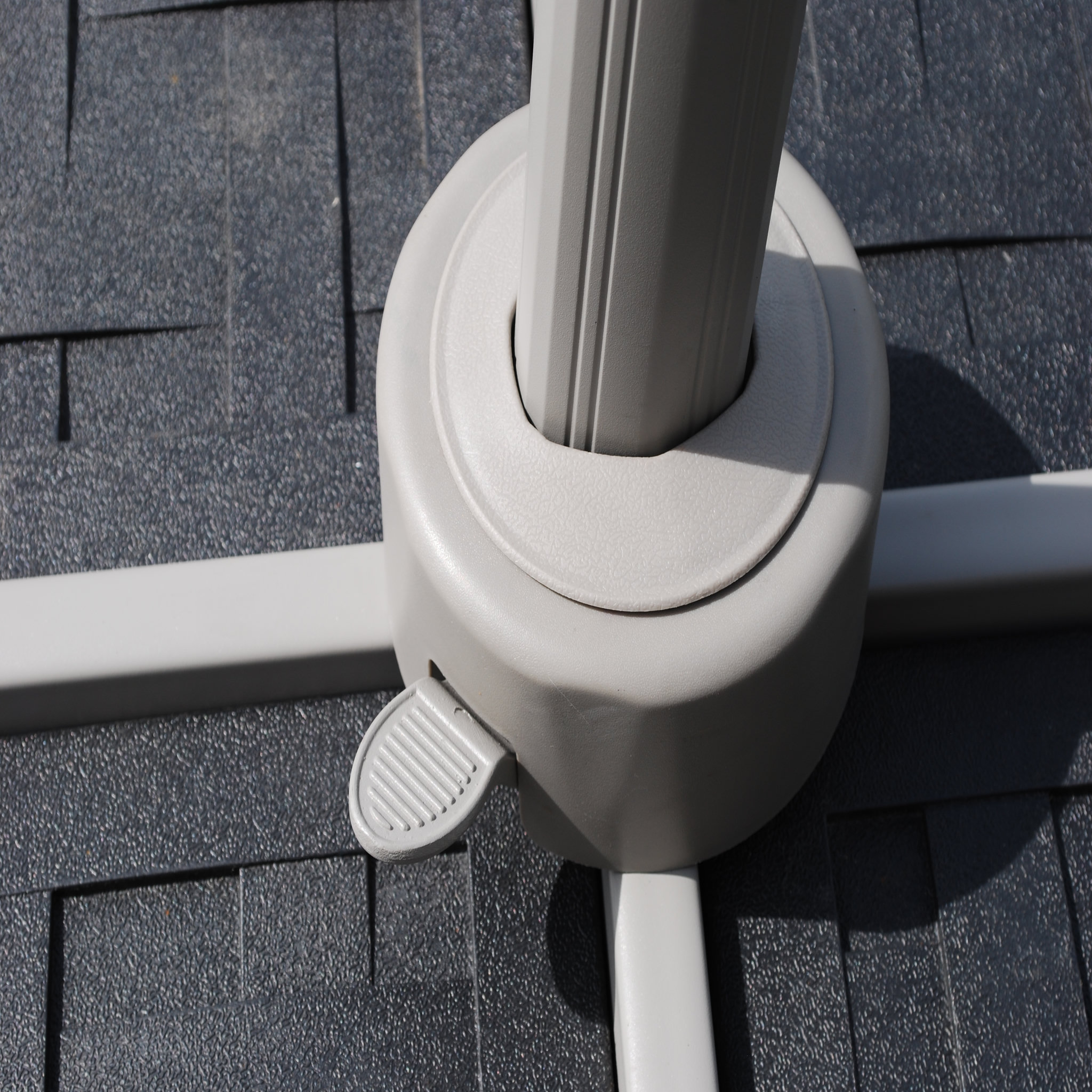 Voir la diapositive 5 : Parasol déporté VARIO aluminium excentré 3x3m