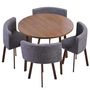 Voir la diapositive 1 : Paris Prix Table de Repas & 4 Chaises  Sia  90cm Naturel & Gris