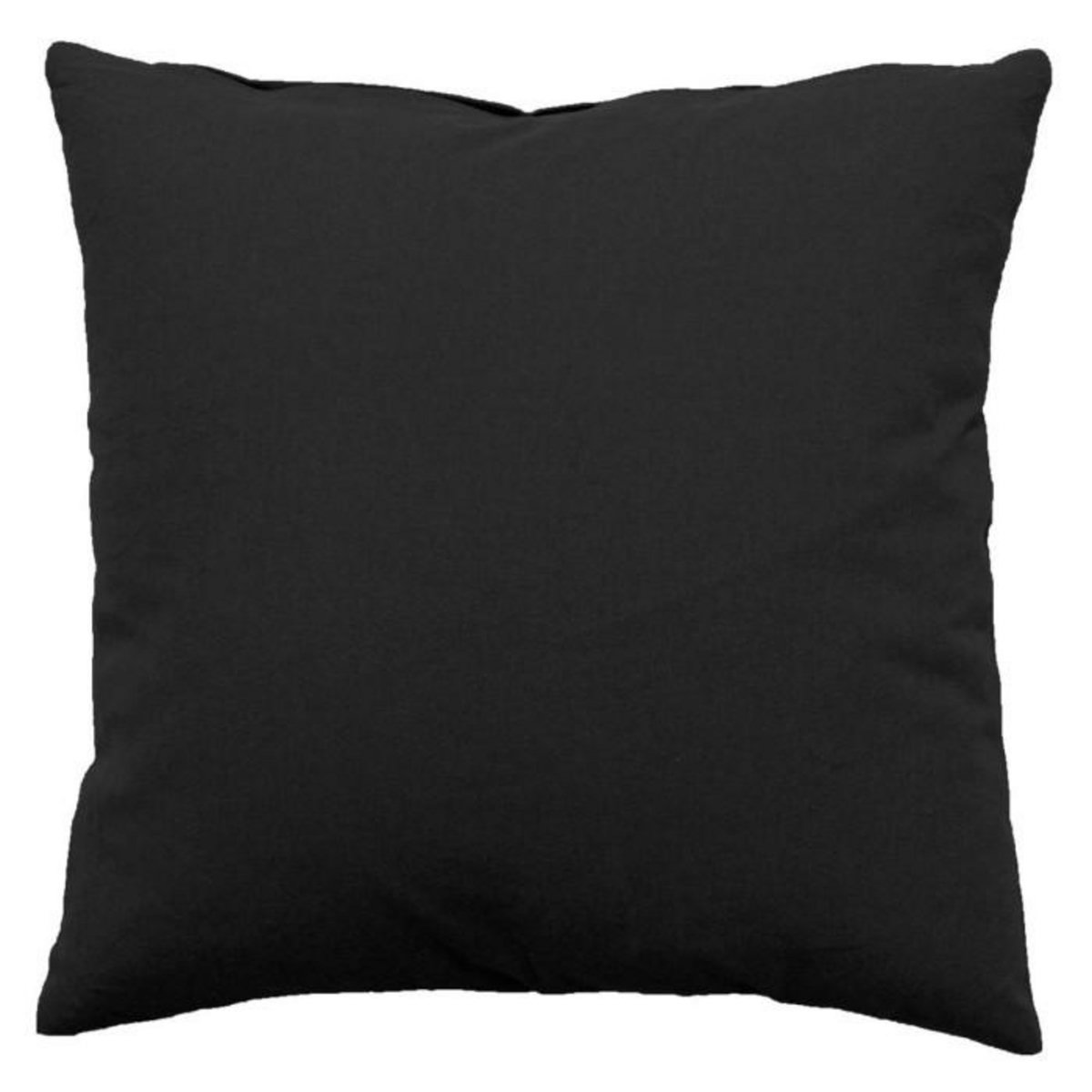 Paris Prix Coussin Déco Uni Déhoussable  Panama  60x60cm Anthracite