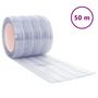 Voir la diapositive 2 : VIDAXL Rideau de porte transparent 200 mmx1,6 mm 50 m PVC