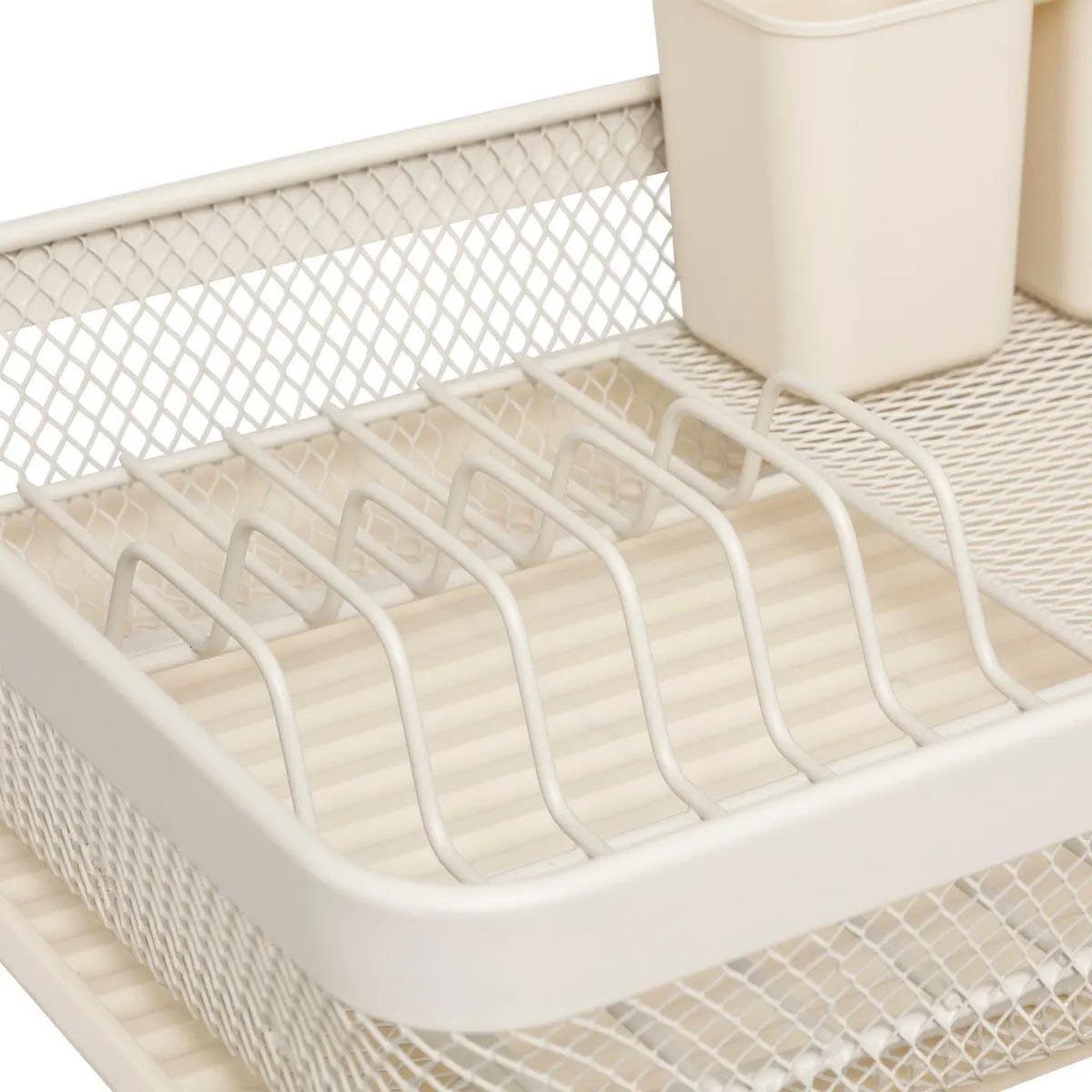 Voir la diapositive 5 : FIVE Égouttoir à vaisselle en métal  mayaj  43cm beige