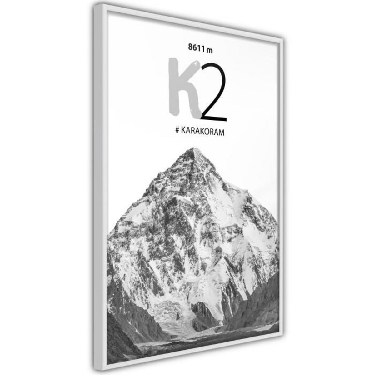 Paris Prix Affiche Murale Encadrée  Peaks of the World K2
