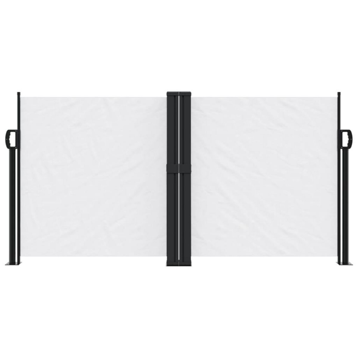 VIDAXL Auvent lateral retractable blanc 120x1000 cm
