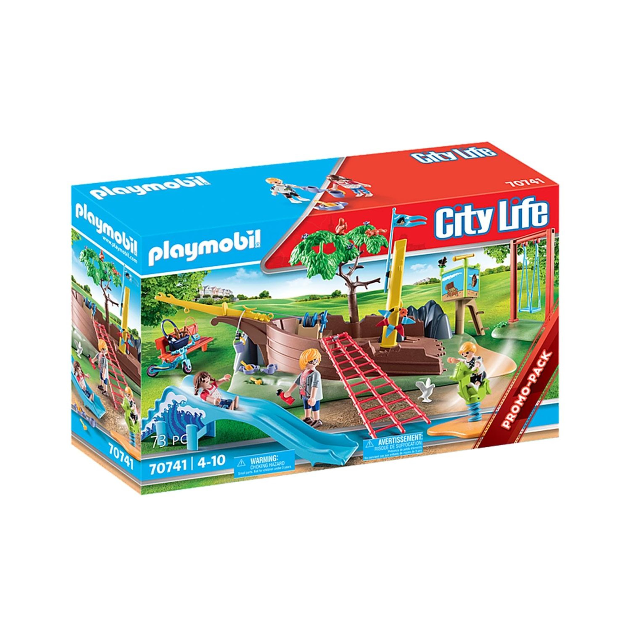 Voir la diapositive 2 : PLAYMOBIL City Life Parc de jeux pour enfants