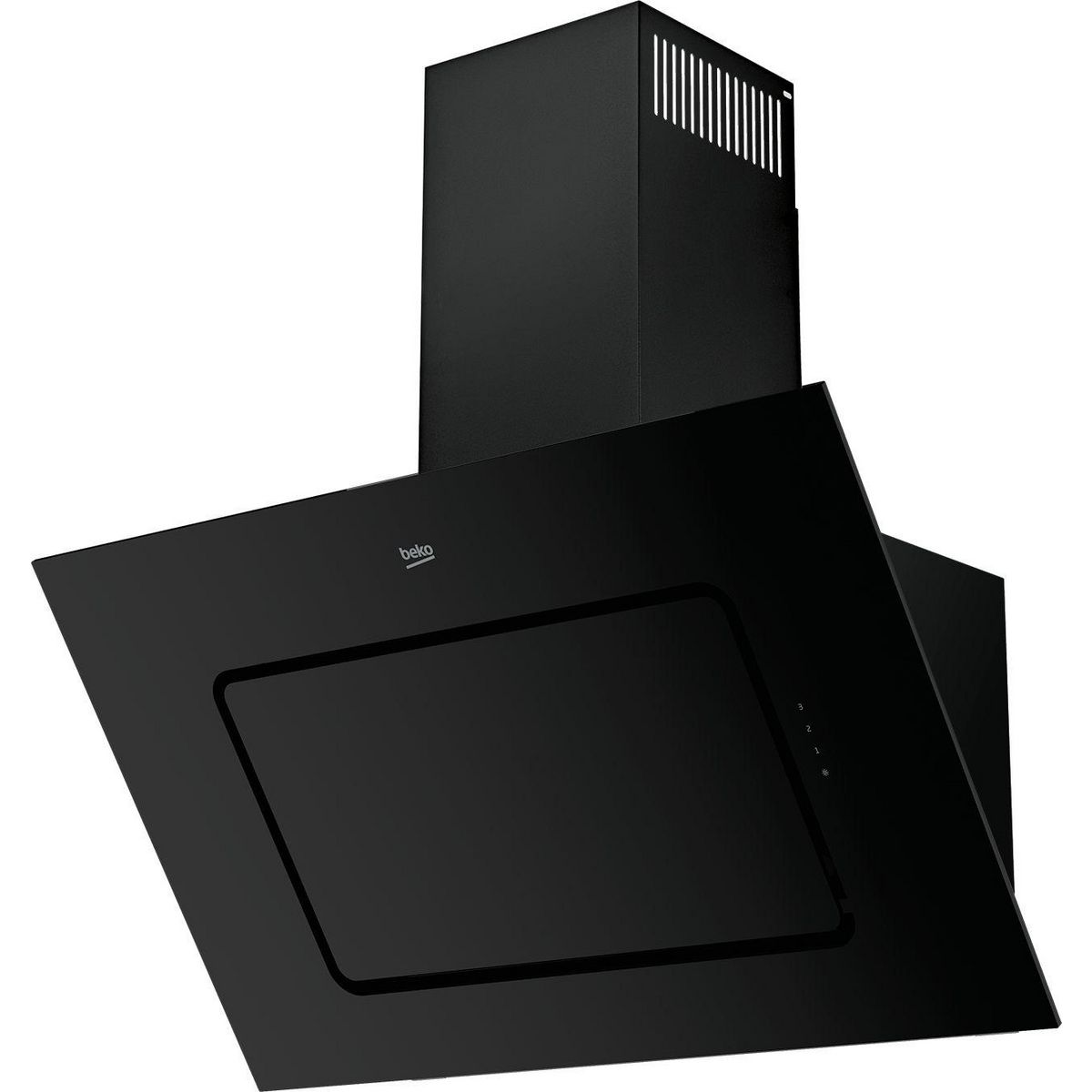 Beko Hotte décorative inclinée 90cm 577m3/h noir - hca92540b